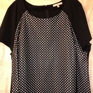 Leather cut out shirt